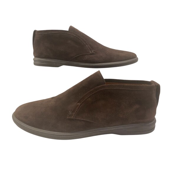 Peter Millar Excursionist Chukka Suede Slip On Boots Brown Men's Size 11.5